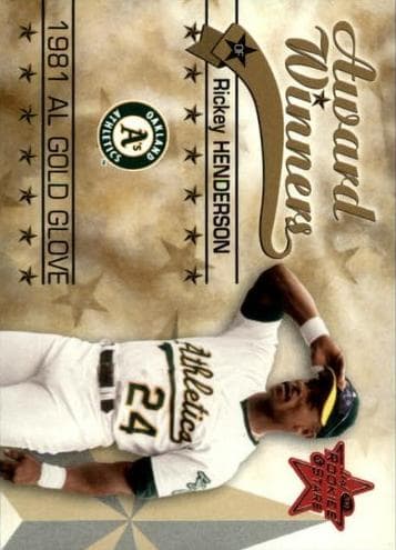 Rickey Henderson 2002 leaf Rookies And Stars