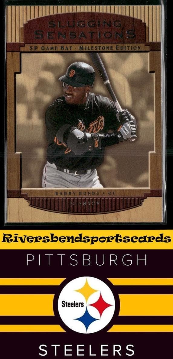 Barry Bonds 2001 unknown SP Game Bat Milestone