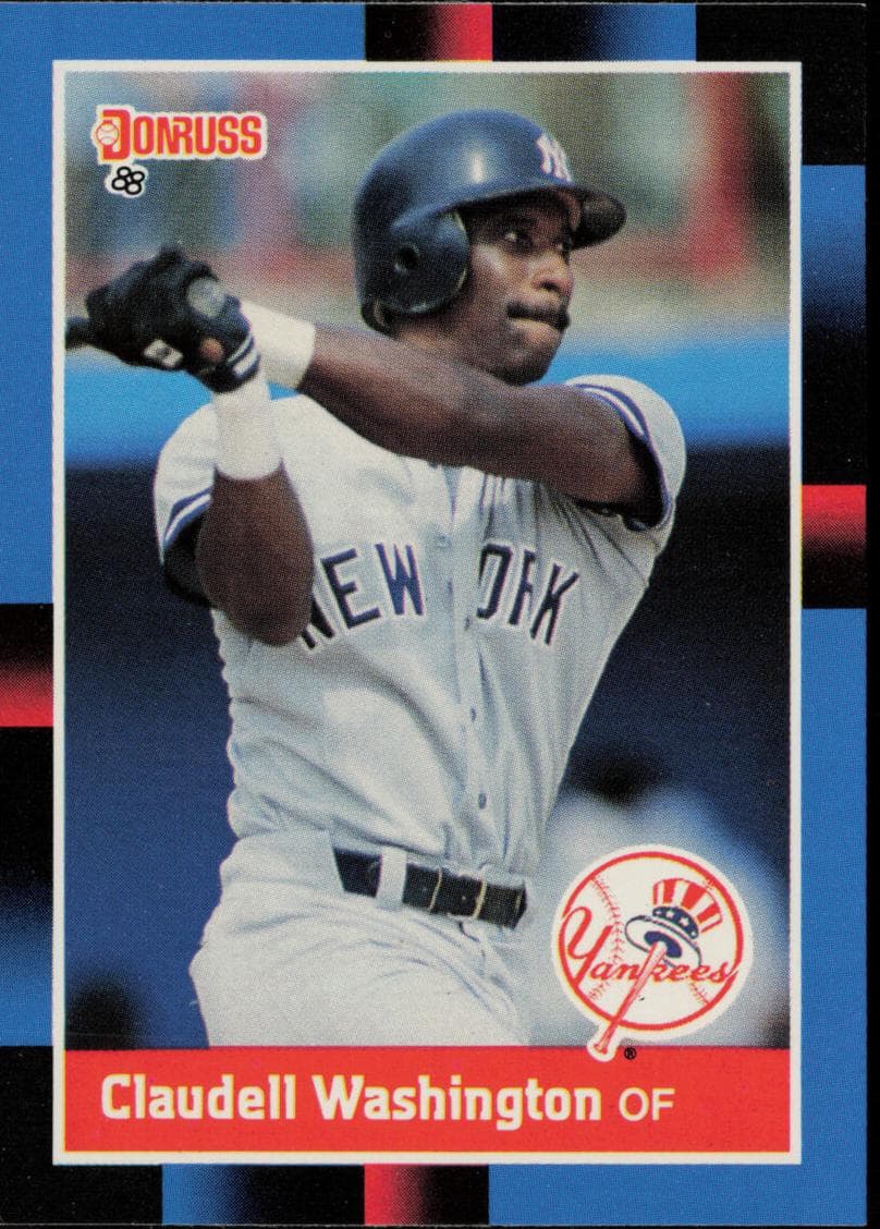 Claudell Washington 1988 panini Donruss
