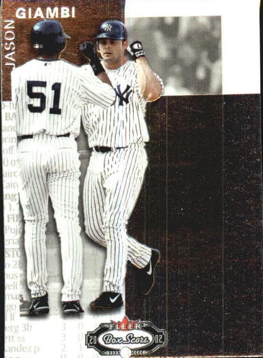 Jason Giambi 2002 fleer Fleer Box Score