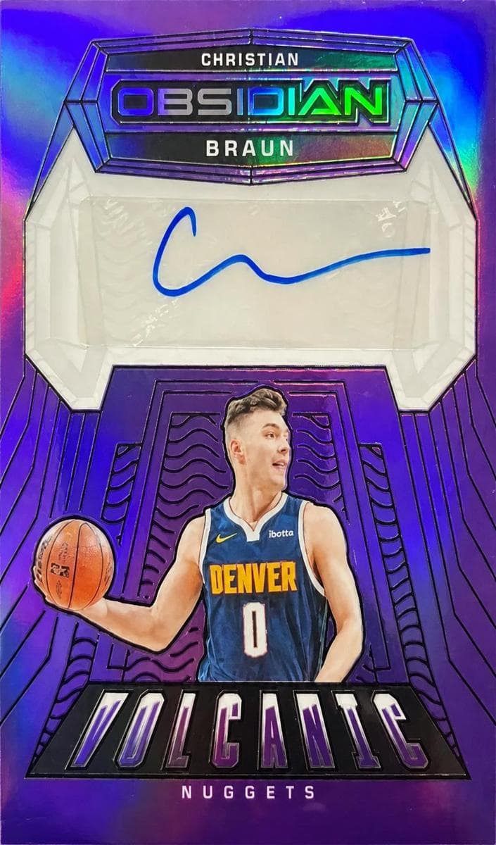 Christian Braun 2023 panini Obsidian