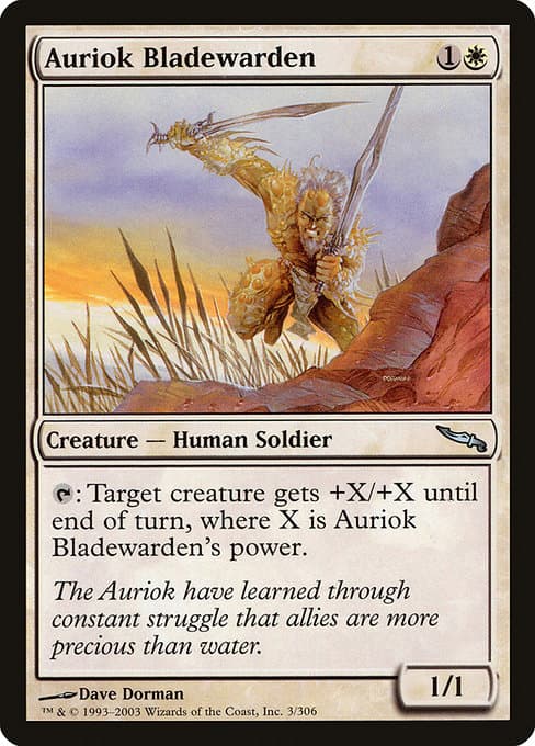 Auriok Bladewarden 2003 Magic: The Gathering Mirrodin