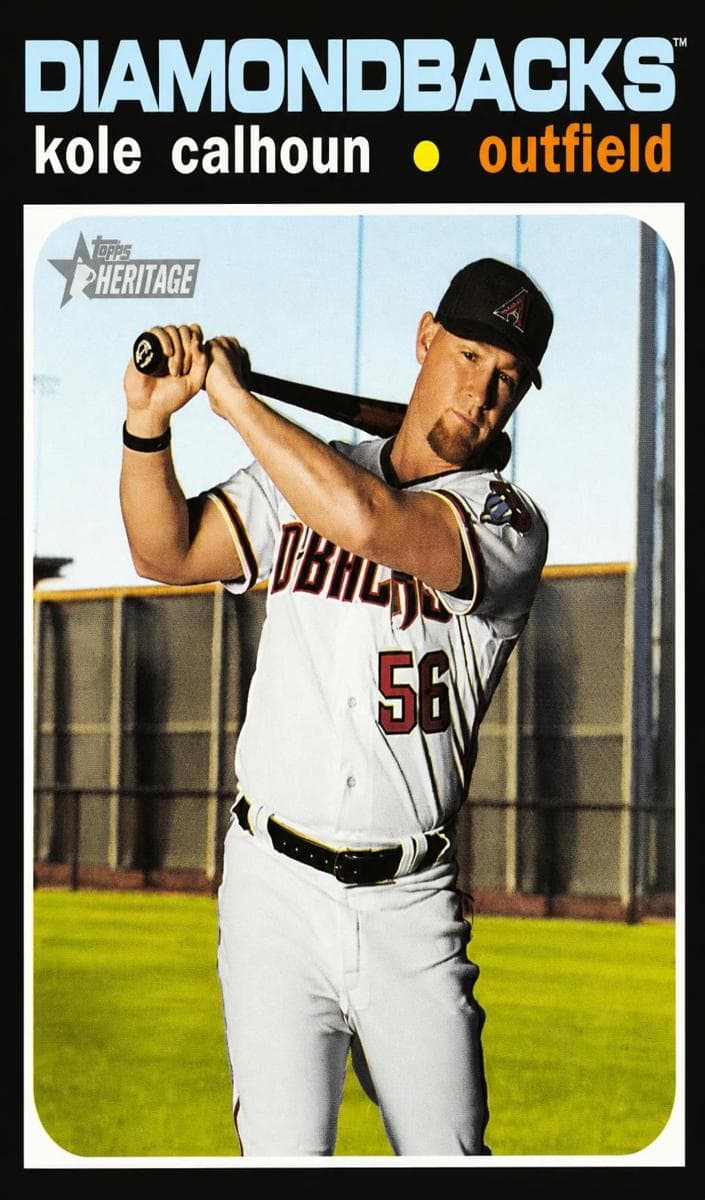 Kole Calhoun 2020 topps Topps Heritage