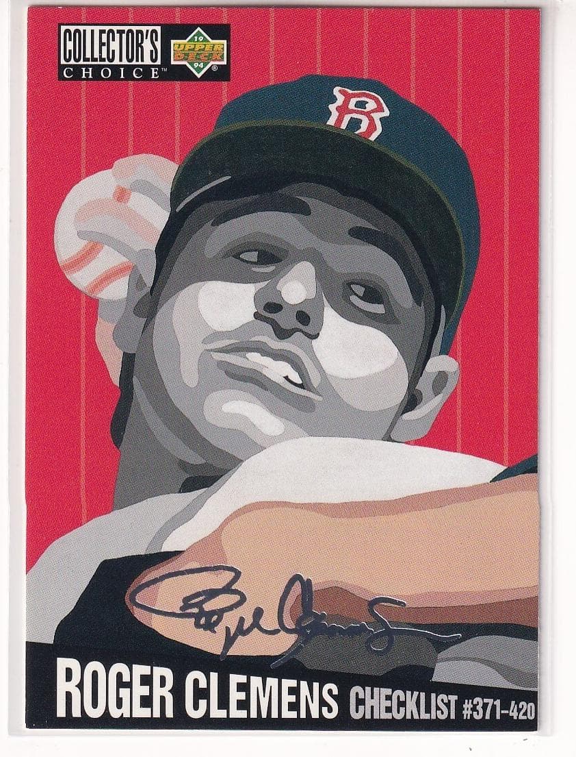 Roger Clemens 1994 unknown Collector's Choice