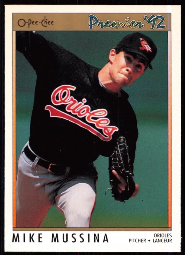 Mike Mussina 1992 topps