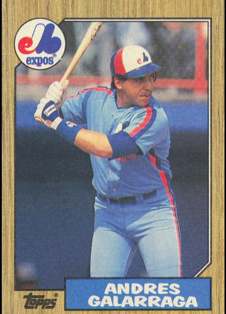 Andres Galarraga 1987 topps Topps