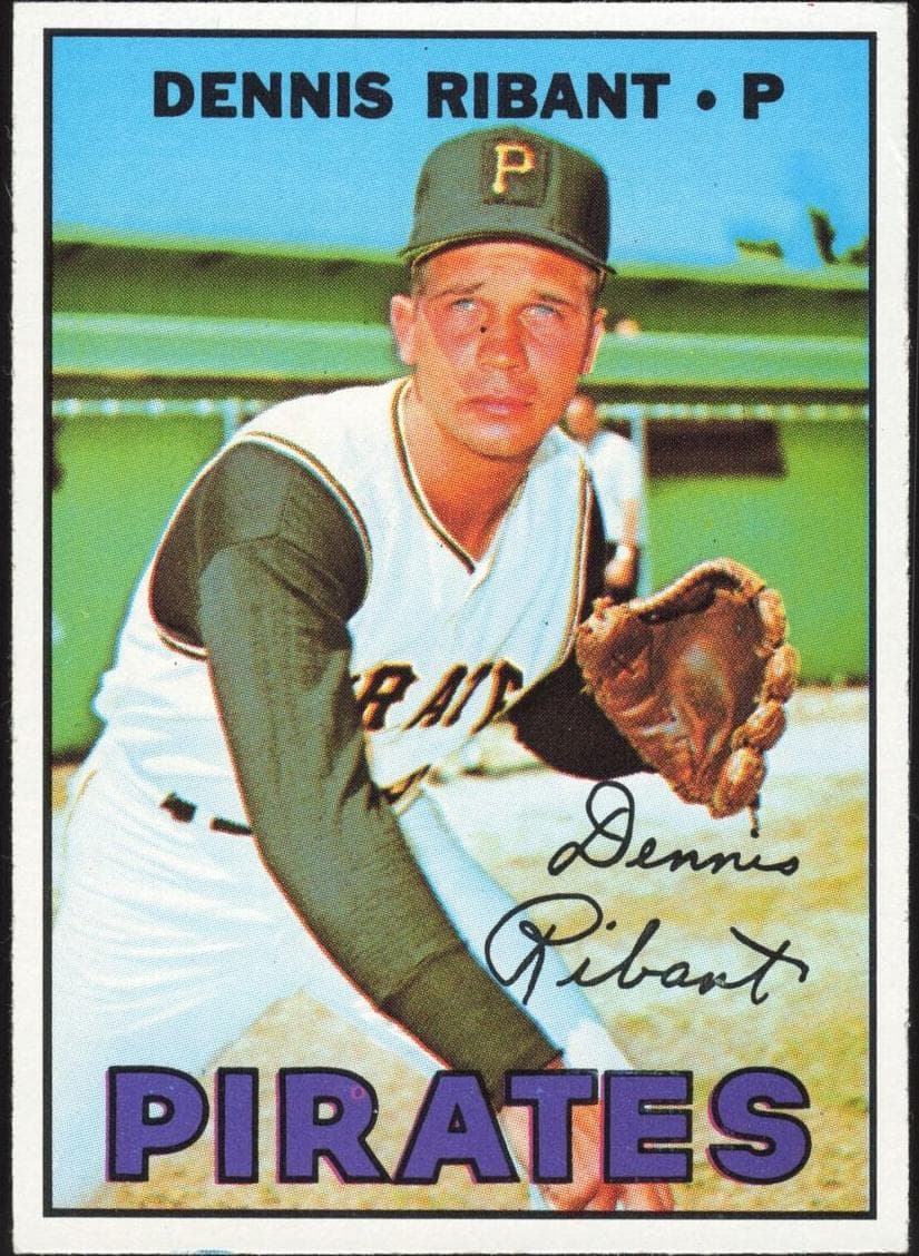 Dennis Ribant 1967 topps Topps