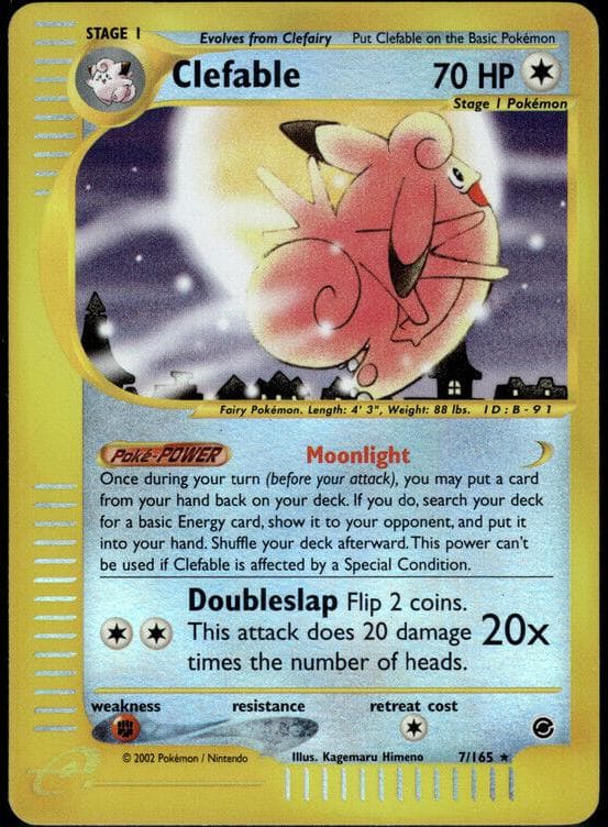 Clefable trading card