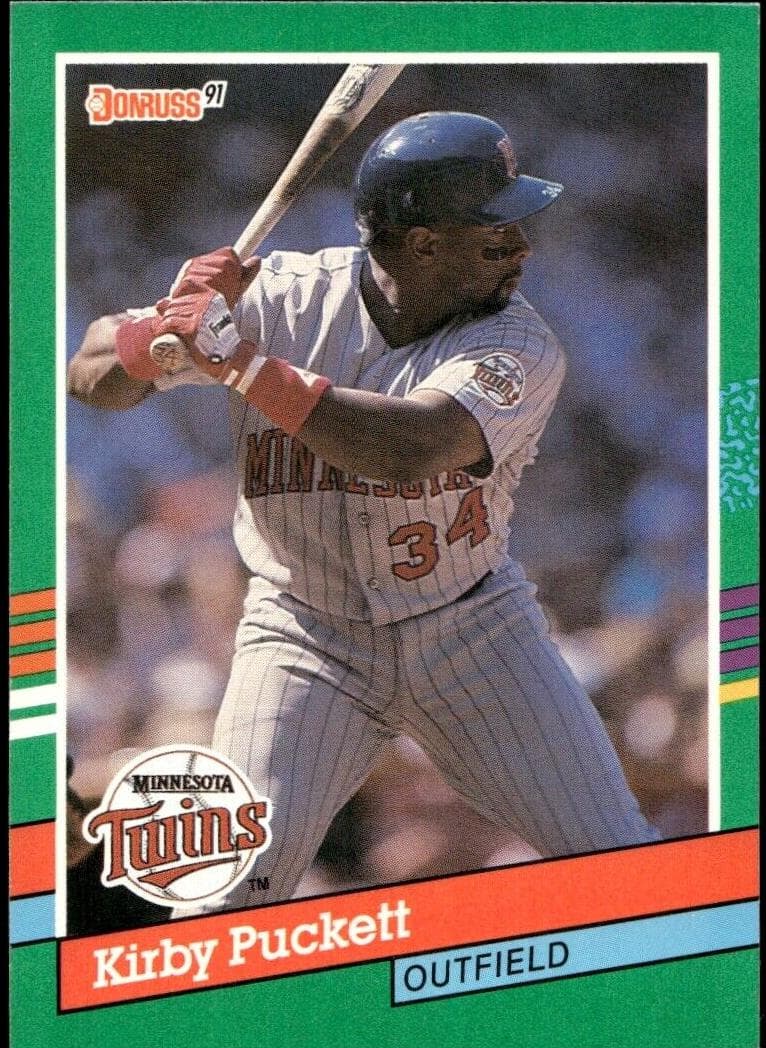 Kirby Puckett 1991 panini Donruss