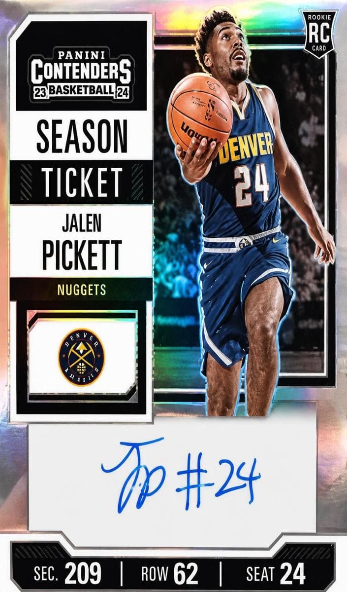 Jalen Pickett 2023 panini Panini Contenders