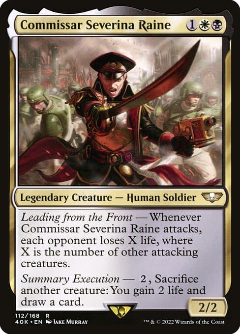 Commissar Severina Raine 2022 Magic: The Gathering Warhammer 40,000