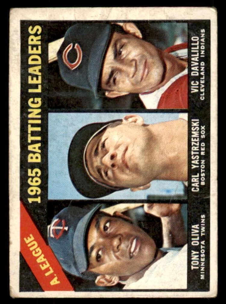 A.L. Batting Leaders 1966 topps Topps
