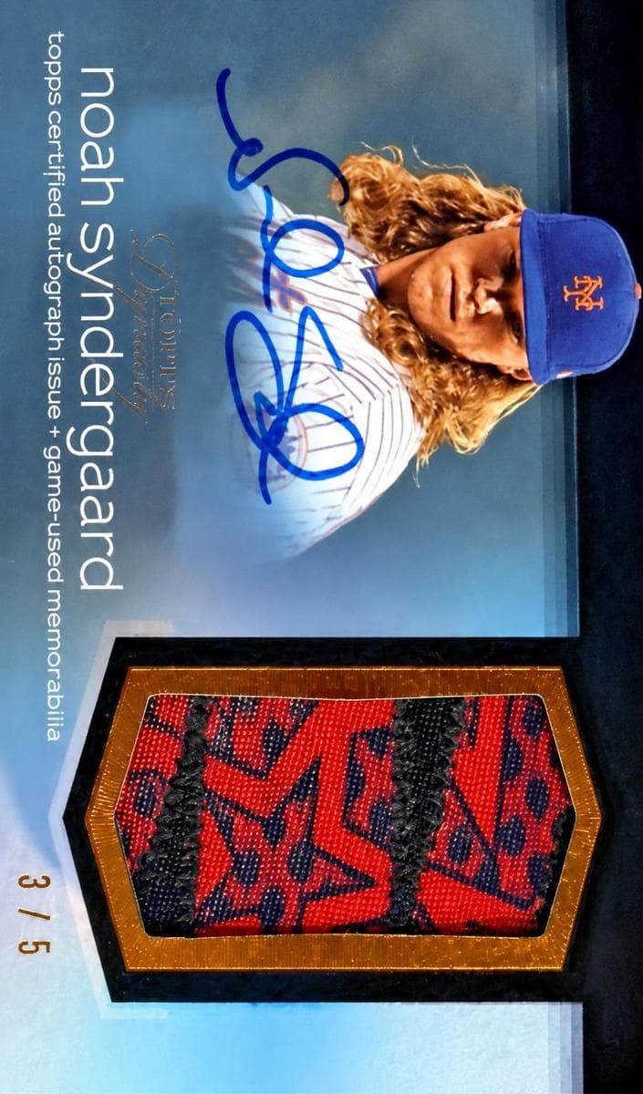 Noah Syndergaard 2018 topps Topps Dynasty