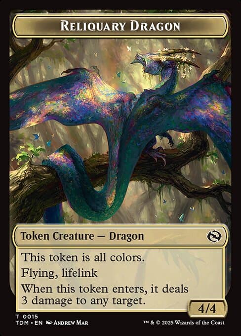 Reliquary Dragon 2025 Magic: The Gathering Tarkir: Dragonstorm Token
