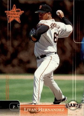 Livan Hernandez 2002 leaf Rookies And Stars