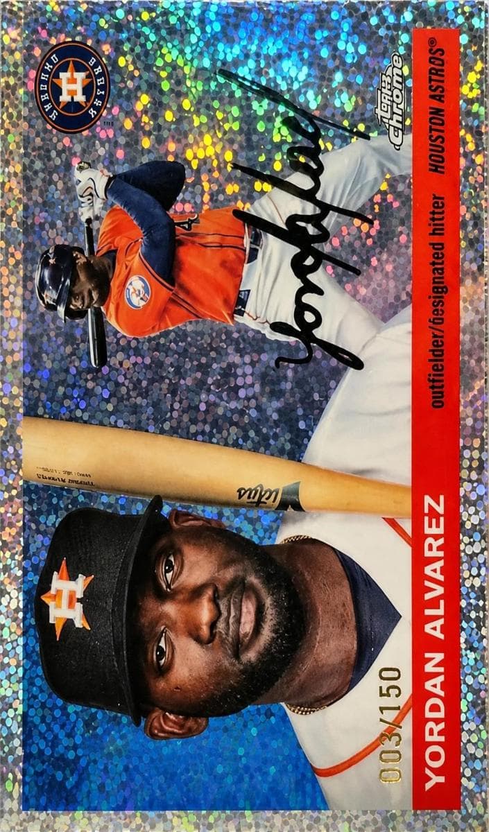 Yordan Alvarez 2025 topps Topps Chrome Platinum