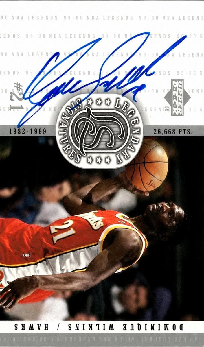 Dominique Wilkins 1999 upper-deck Legends