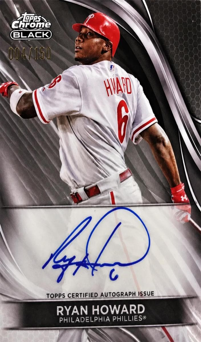 Ryan Howard 2024 topps Topps Chrome Black