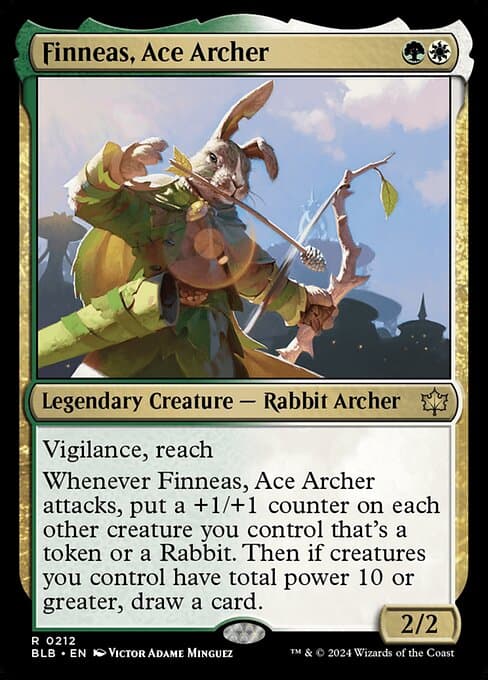 Finneas, Ace Archer 2024 Magic: The Gathering Bloomburrow