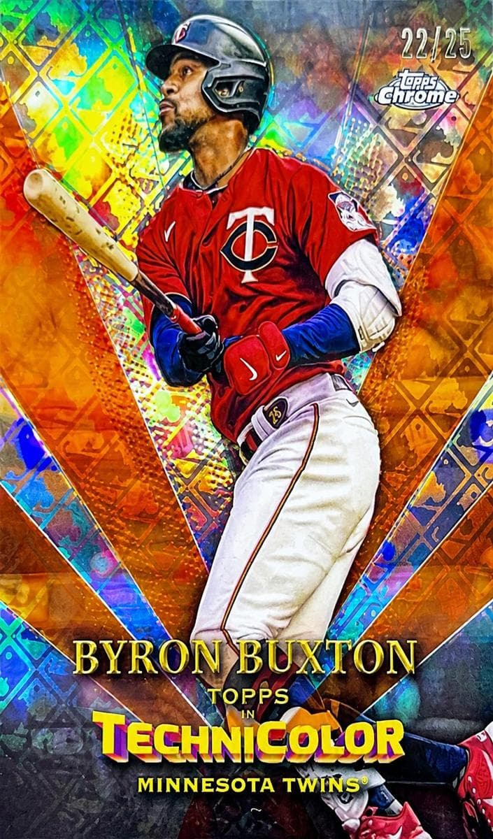 Byron Buxton 2023 topps Topps Chrome Logofractor Edition