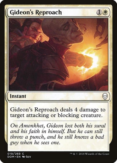 Gideon's Reproach 2018 Magic: The Gathering Dominaria