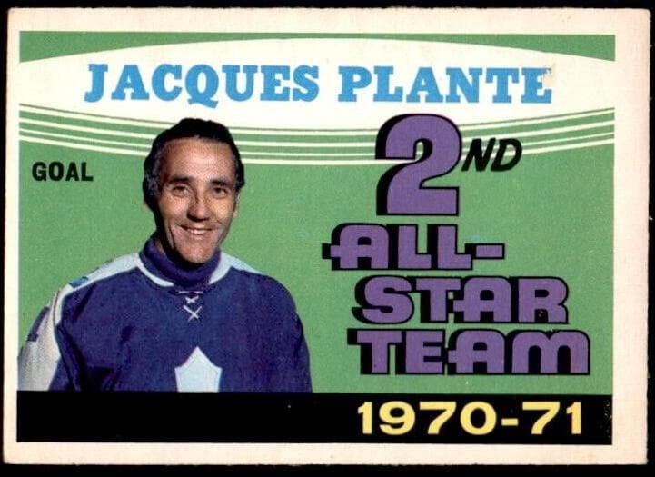 Jacques Plante 1971 topps O-Pee-Chee