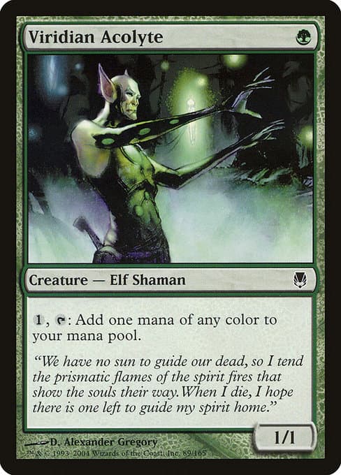 Viridian Acolyte 2004 Magic: The Gathering Darksteel