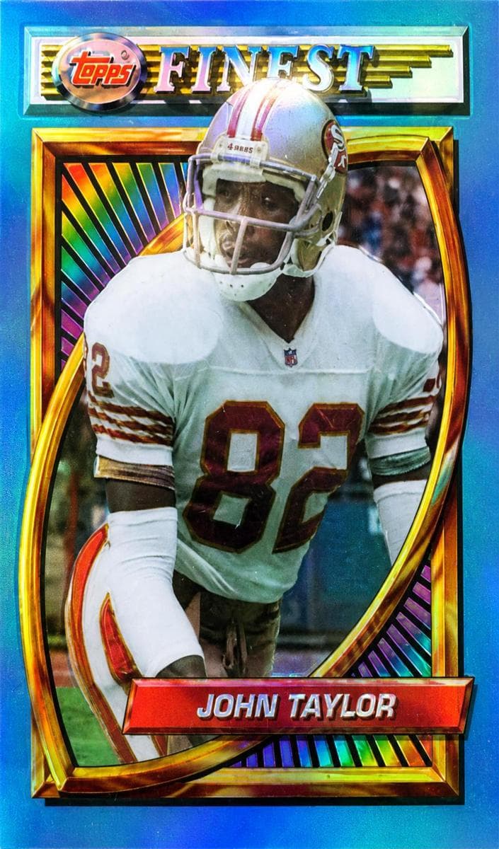 John Taylor 1994 topps Finest Football Refractor