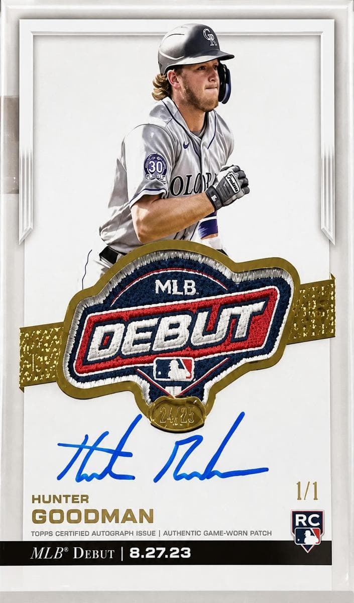 Hunter Goodman 2024 topps Topps Chrome Update