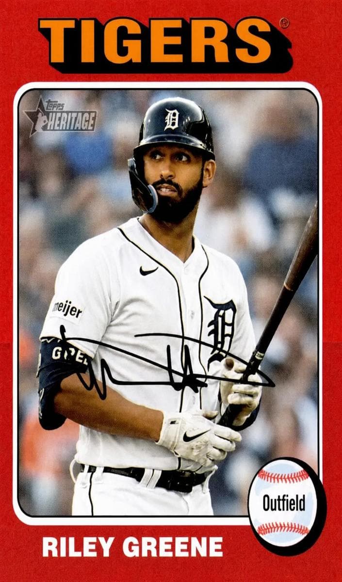 Riley Greene 2024 topps Topps Heritage