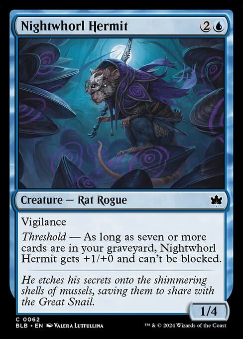 Nightwhorl Hermit 2024 Magic: The Gathering Bloomburrow