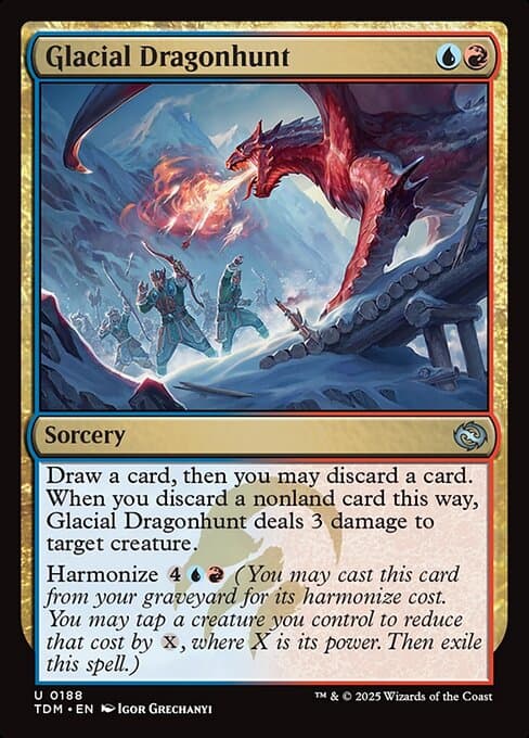 Glacial Dragonhunt 2025 Magic: The Gathering Tarkir: Dragonstorm