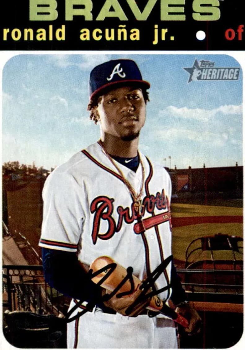 Ronald Acuña Jr. 2020 topps Topps Heritage