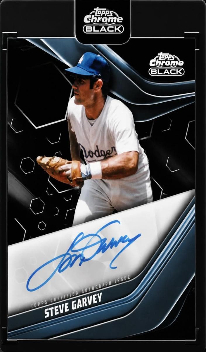 Steve Garvey 2023 topps Topps Chrome Black