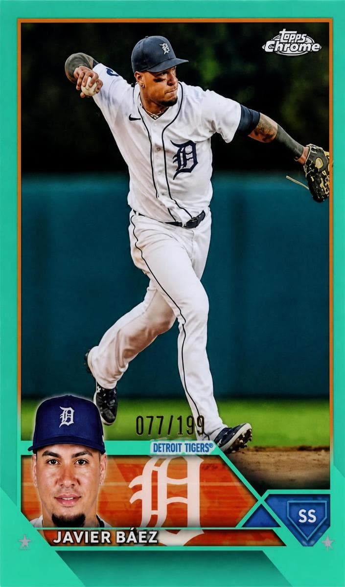 Javier Báez 2023 topps Topps Chrome