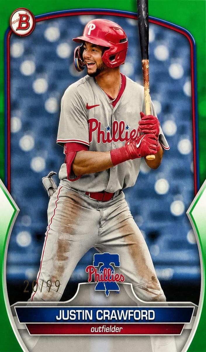 Justin Crawford 2023 bowman Bowman Draft