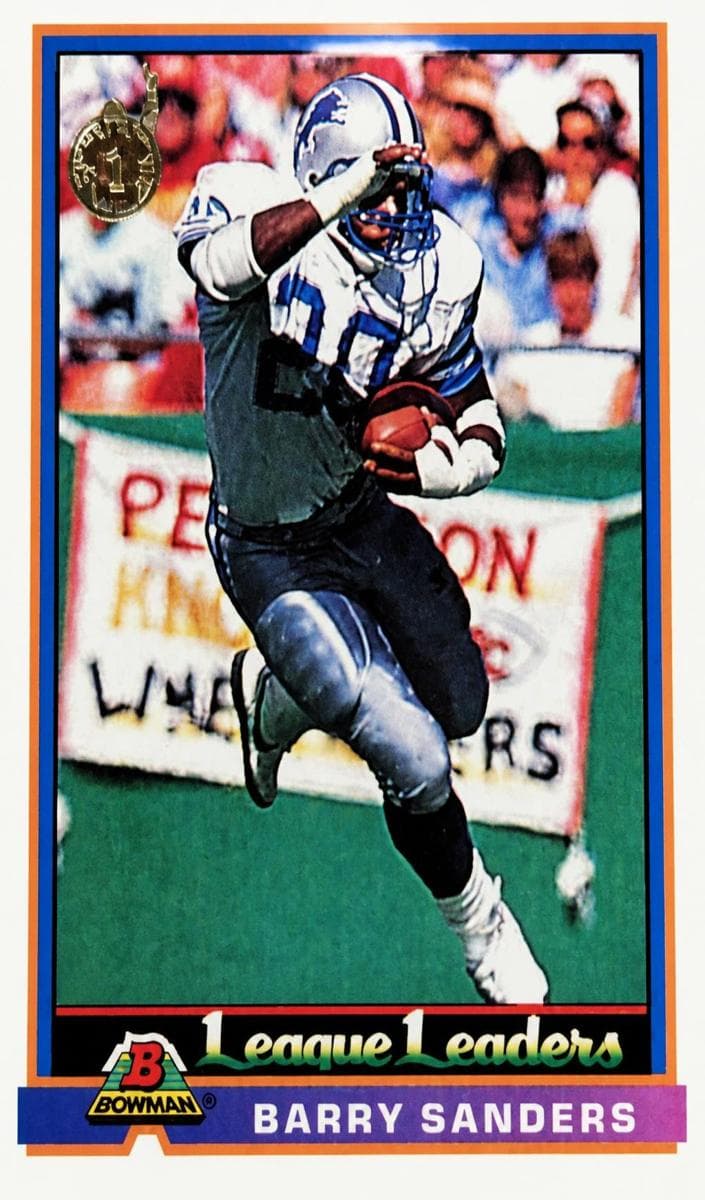 Barry Sanders 1991 bowman