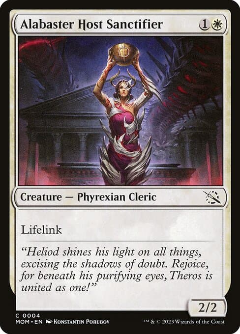 Alabaster Host Sanctifier 2023 Magic: The Gathering March of the Machine