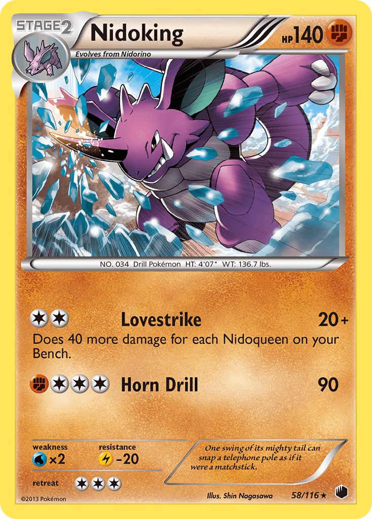 Nidoking 2013 Pokemon Plasma Freeze