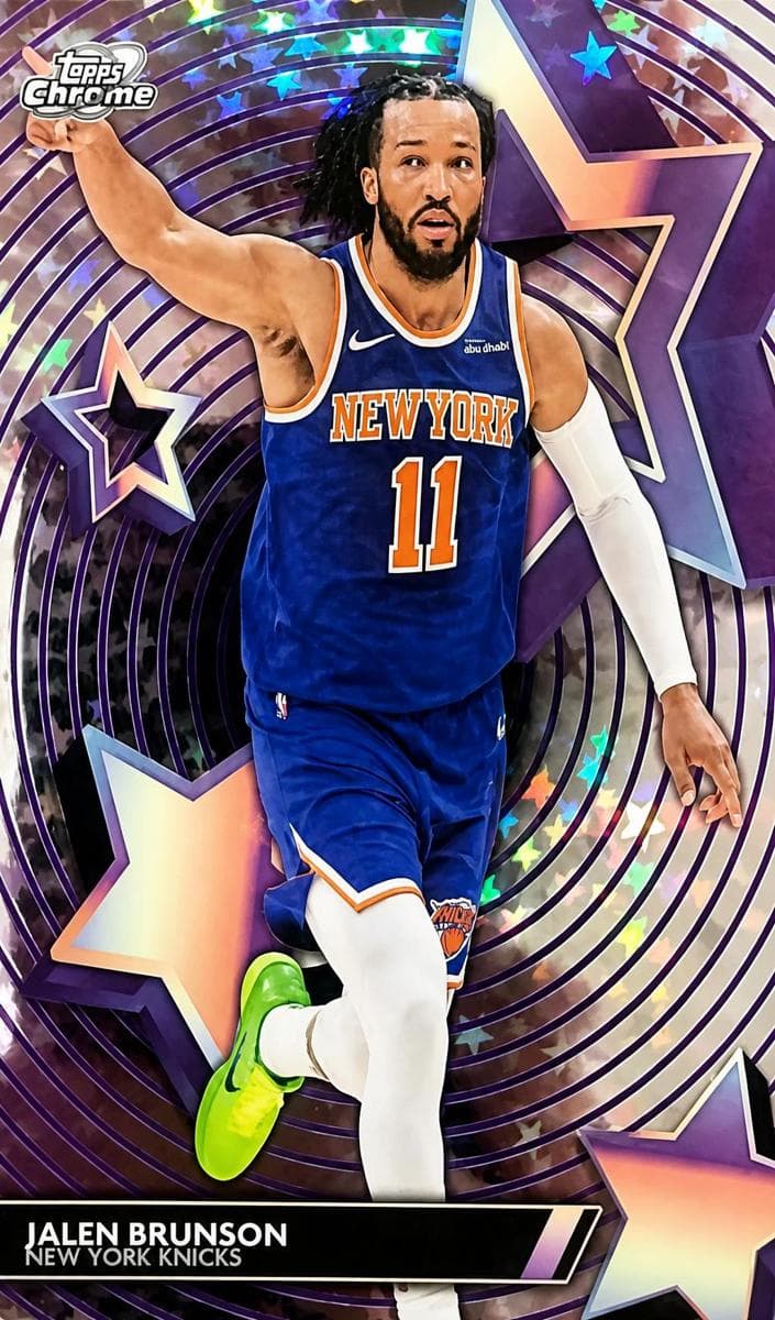 Jalen Brunson 2025 topps Topps Cosmic Chrome