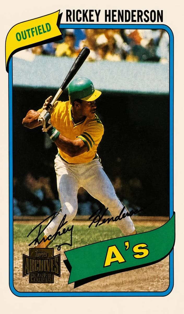 Rickey Henderson 2001 topps