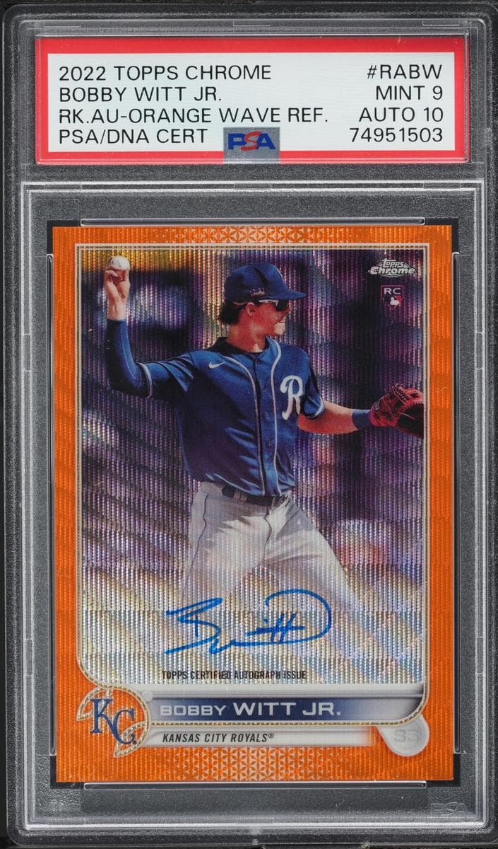 Bobby Witt Jr. 2022 topps Topps Chrome