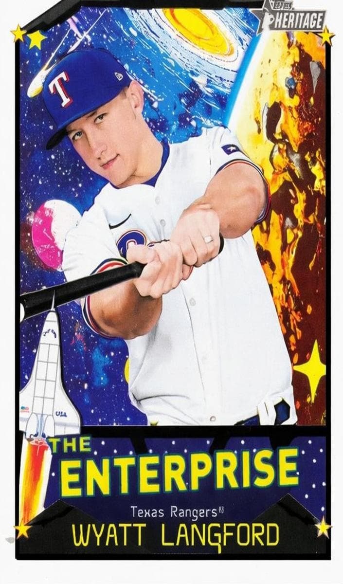 Wyatt Langford 2026 topps Topps Heritage