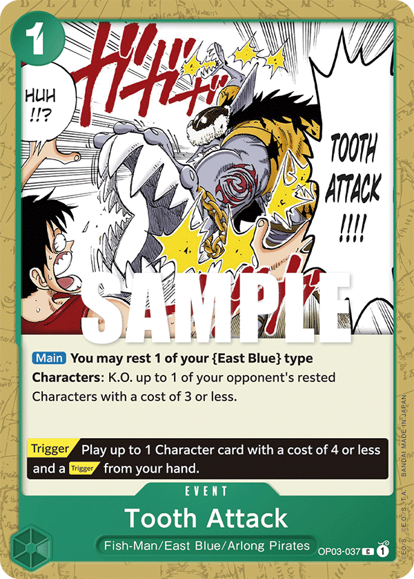 Tooth Attack 2023 One Piece Pillars of Strength