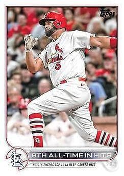 Albert Pujols 2022 topps Update Season Highlights