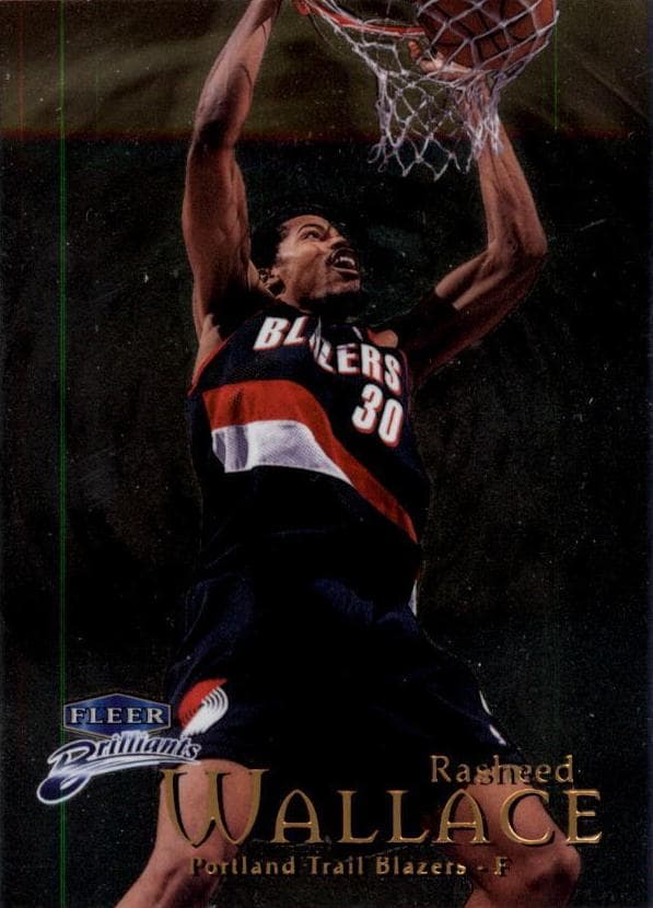 Rasheed Wallace 1998 fleer Brilliants