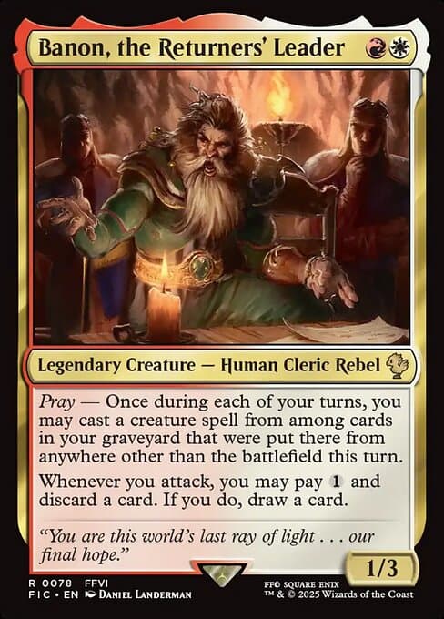 Banon, the Returners' Leader 2025 Magic: The Gathering Final Fantasy Commander