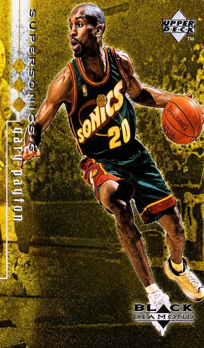 Gary Payton 1998 upper-deck Black Diamond