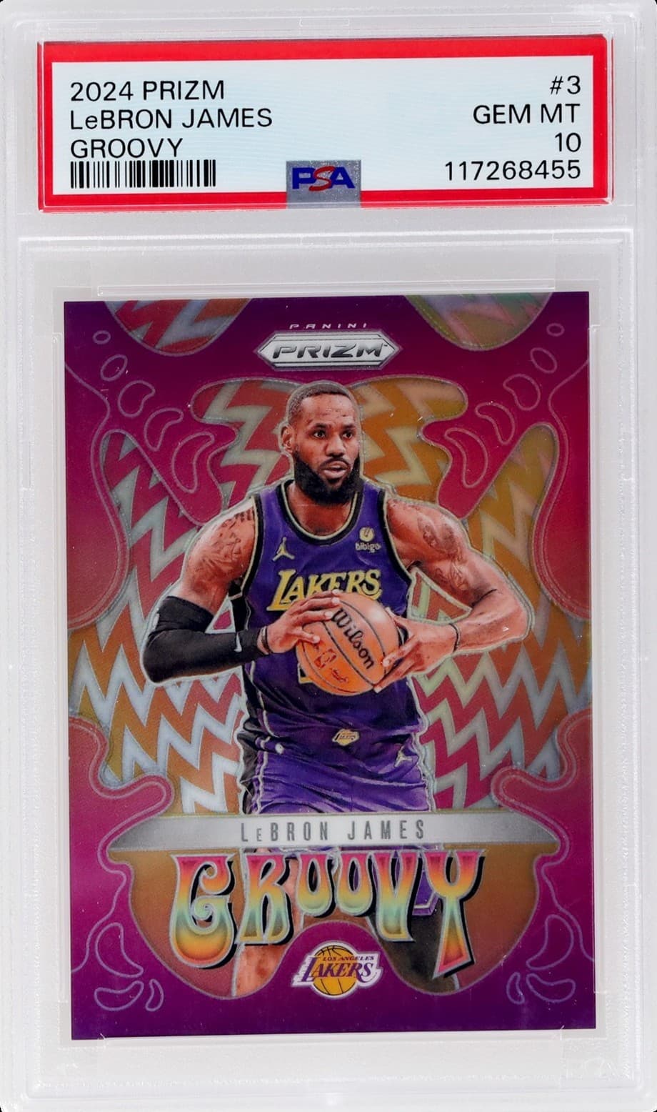 Lebron James Groovy 2024 Panini Prizm