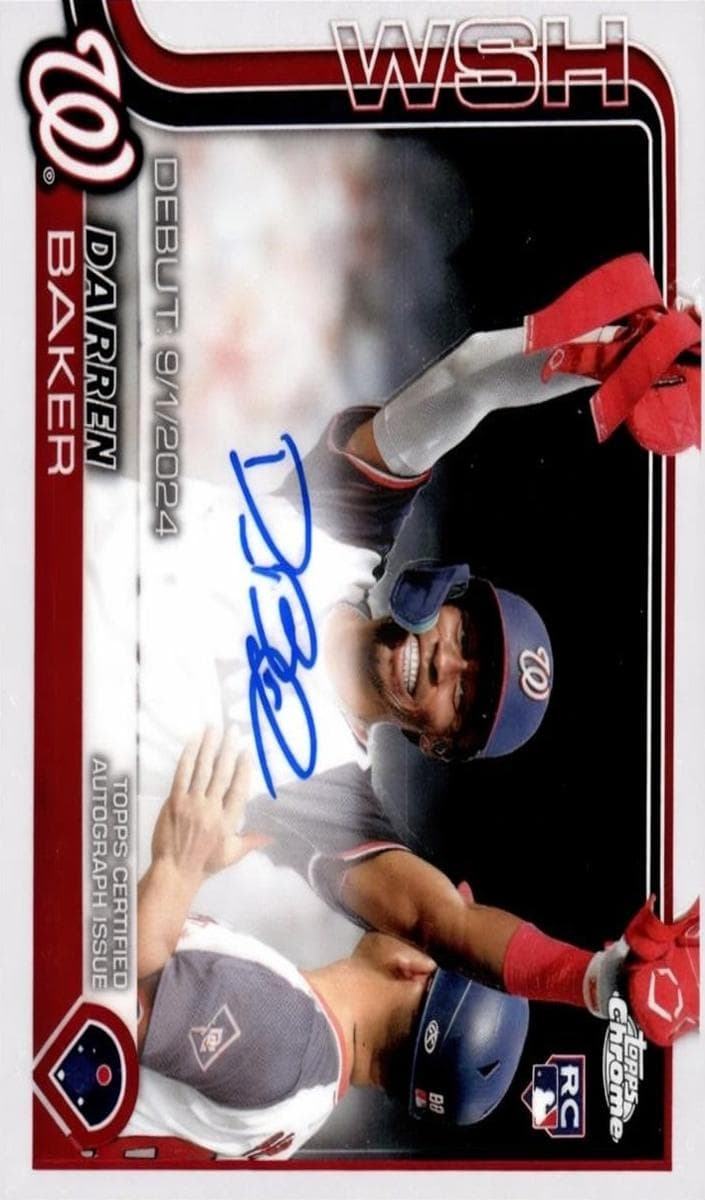 Darren Baker 2025 topps Topps Chrome Update